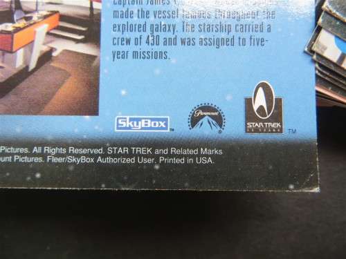 63 x 1995 Star Trek - Full Set 30 Years of Skybox Phase 1 Collectors Cards