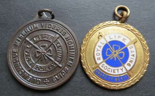 2 x 1949 Royal Lifesaving medals