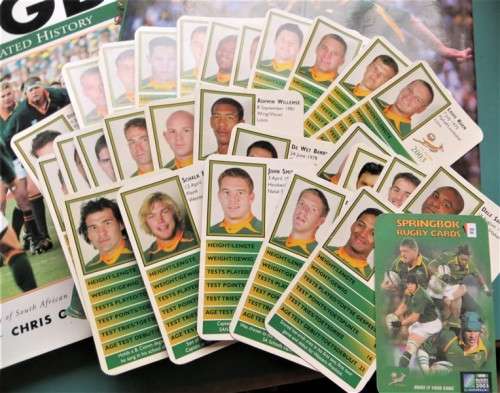 Springbok Collector Trading Cards Sports Cards Set + 2 x Hardcover Books
