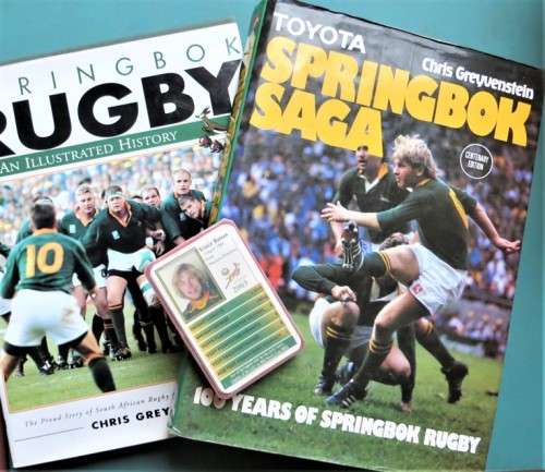 Springbok Collector Trading Cards Sports Cards Set + 2 x Hardcover Books