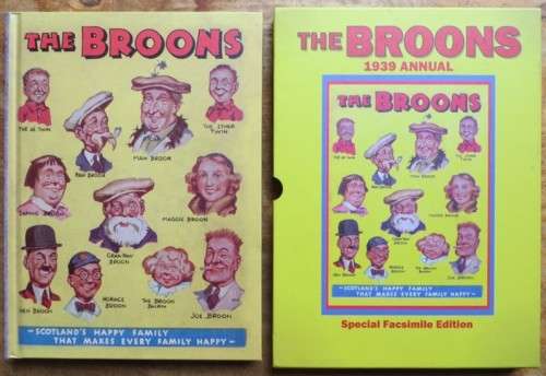`The Broons`Hardcover + Dustcover Collectors Copy Edition Scottish Comic Strip Annual