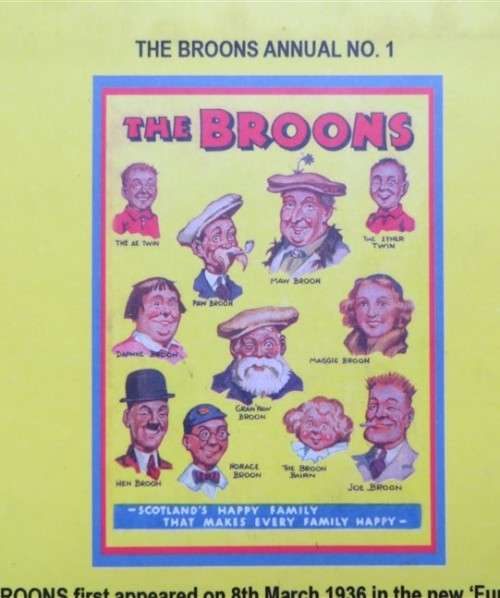 `The Broons`Hardcover + Dustcover Collectors Copy Edition Scottish Comic Strip Annual