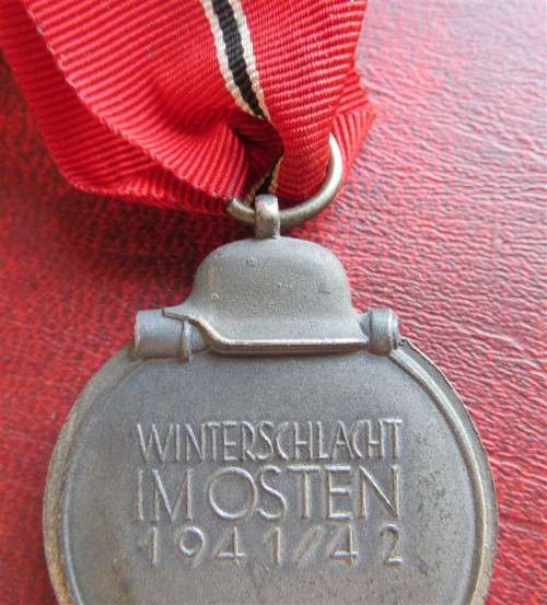 German WW2  `WINTERSCHLACHT IM OSTEN 1941/1942` Medal - Makers mark `5`Hermann Wernstein from Jena-L