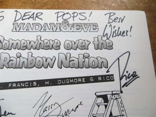 Madam & Eve Comic - Signed by all 3 Authors/Arstists - Rainbow Nation
