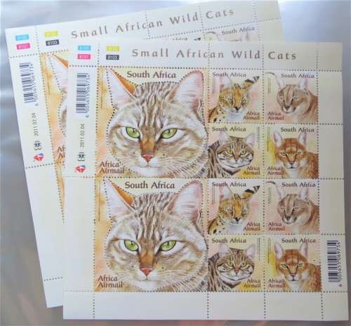 Small African Wild Cats sheet UMM - Bid per sheet