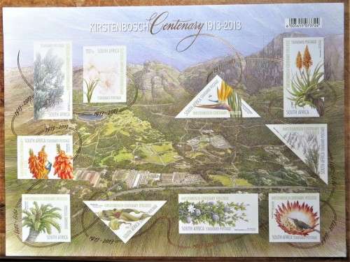 Kirstenbosch Centenary sheet UMM - Bid per sheet