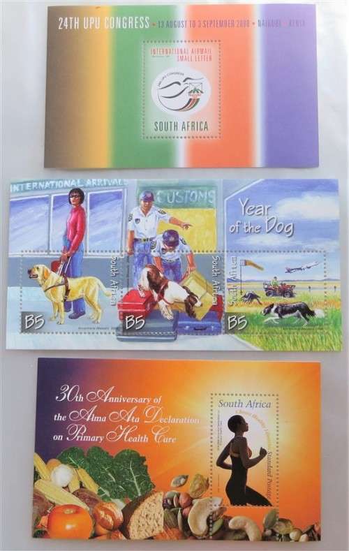 3 x SA UMM Minisheets - 1 Bid for all 3