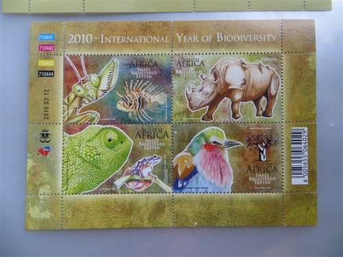 2 x UMM minisheets - Small Indigenous Animals + Biodiversity - 1 Bid for both