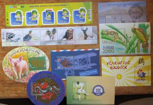 9 x South Africa  Minisheets + Part Sheets High Value - 1 Bid for all