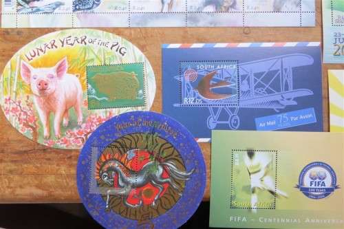 9 x South Africa  Minisheets + Part Sheets High Value - 1 Bid for all