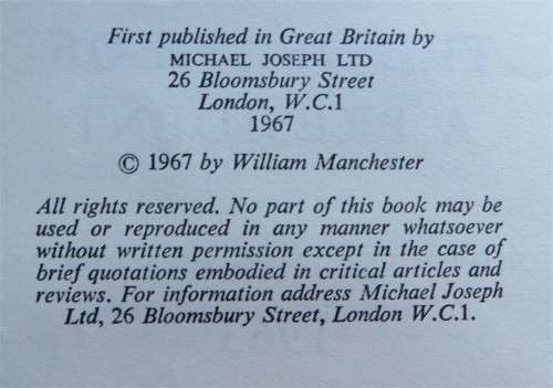 The Death of a President - William Manchester - November 1963