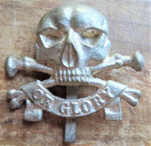 Death or Glory - 17th Lancers Cambridges Own Slide Badge ***SCARCE***