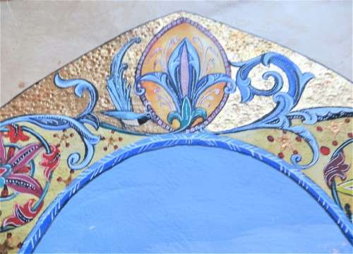 2 x Embossed & Painted pieces on Artisan Paper +- 300mm x 380 mm- 1 Bid for Both