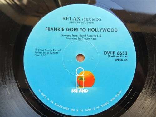 Frankie Goes to Hollywood Relax Vintage Vinyl LP record VG