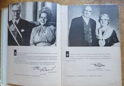 Vir ons Volkspelers Hardcover Book - Foreword President Swart