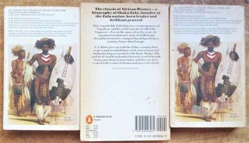 Zulu War Shaka Theme Book Collection  - E.A Ritter