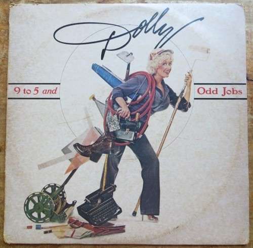 Vintage Vinyl LP - Dolly Parton - 9 to 5 & odd jobs