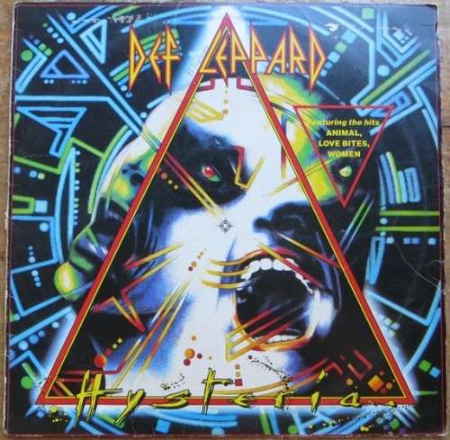 Vintage Vinyl LP - Def Leppard - Hysteria - VG