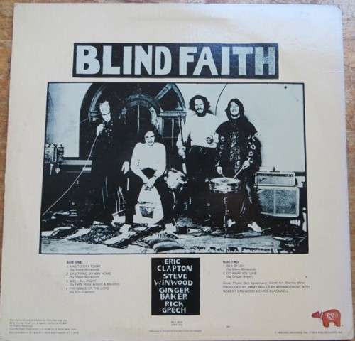 Vintage Vinyl LP - Blind Faith - Eric Clapton Steve Winwood Nude Cover SCARCE
