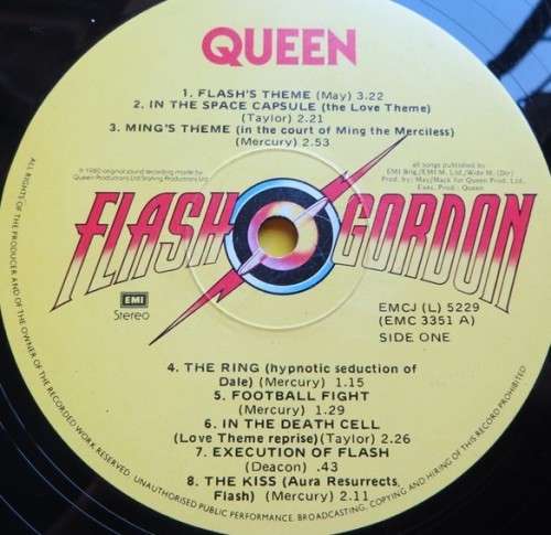 Vintage Vinyl LP - Flash Gordon - Queen