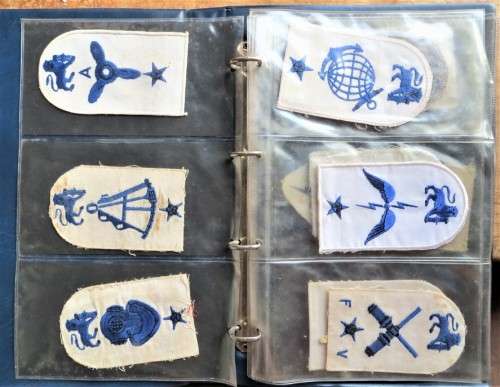 File with 13 x SA Navy Embroidered Patches