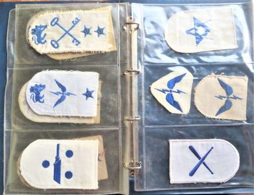 File with 13 x SA Navy Embroidered Patches