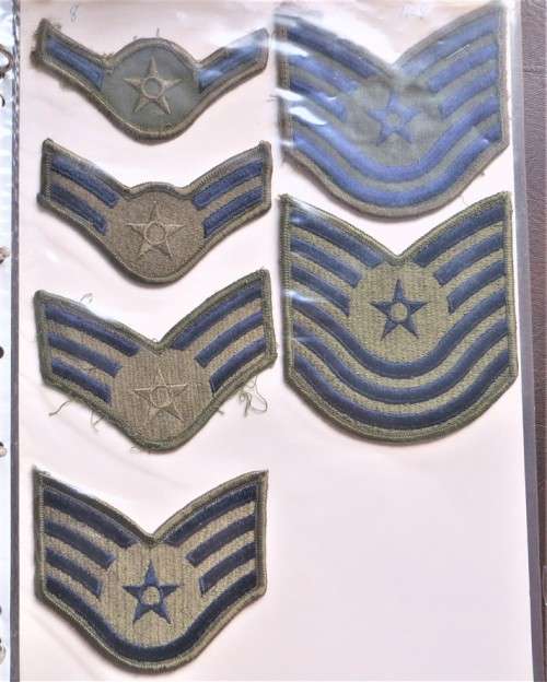 U.S.A Military Rank Insignia Patches - 1 Bid for All