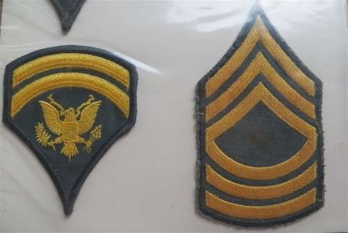 U.S.A Military Rank Insignia Patches - 1 Bid for All