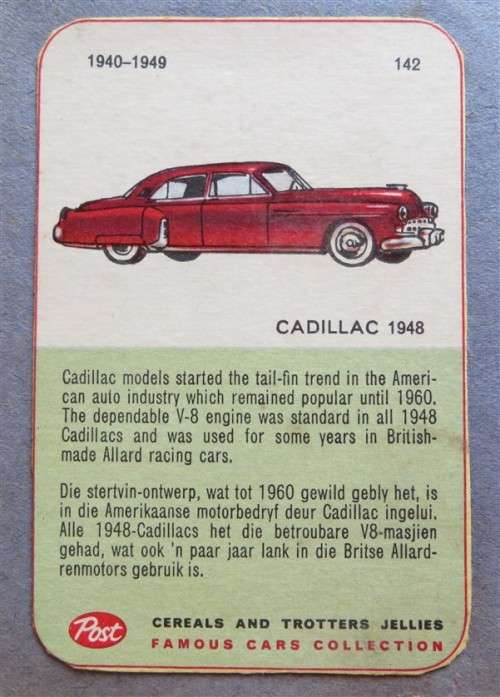 Collection of Vintage Car Cards in scrapbook - see pics 1 bid for all