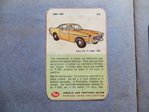 Collection of Vintage Car Cards in scrapbook - see pics 1 bid for all