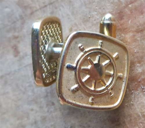 Vintage Cuff Ling pair - Ship/Naval