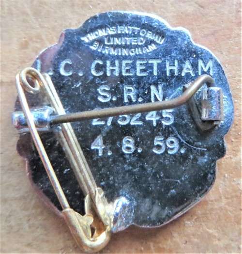 Vintage 1953 General Nursing Council for England and Wales Badge