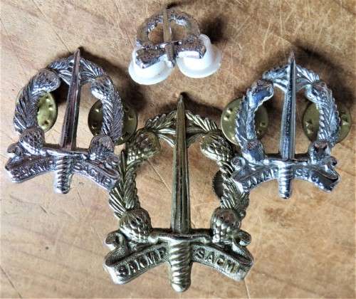 4 x SA Corps of military Police Collar badges - 1 Bid for all