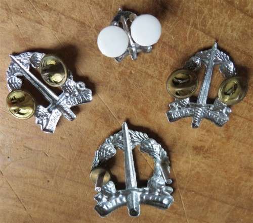 4 x SA Corps of military Police Collar badges - 1 Bid for all