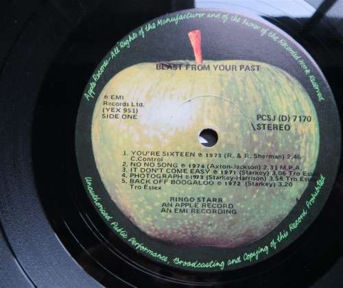 Ringo Starr Blast from your Past LP Good , Cover damage see pics Vintage Vinyl LP