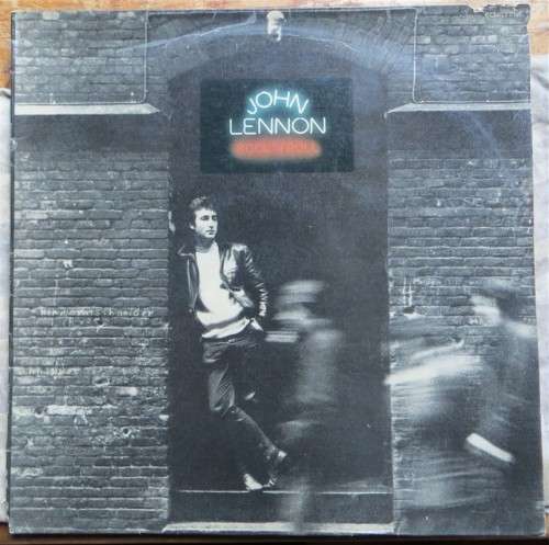 John Lennon Rock n Roll - Vintage Vinyl LP Cover slight damage & LP Good see pics