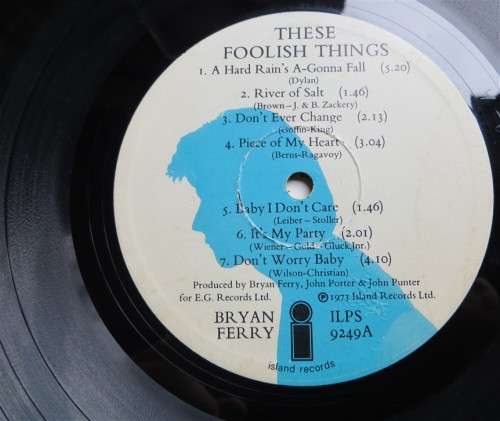 Bryan Ferry These Foolish Things - Vintage Vinyl LP Cover damaged & LP Good see pics