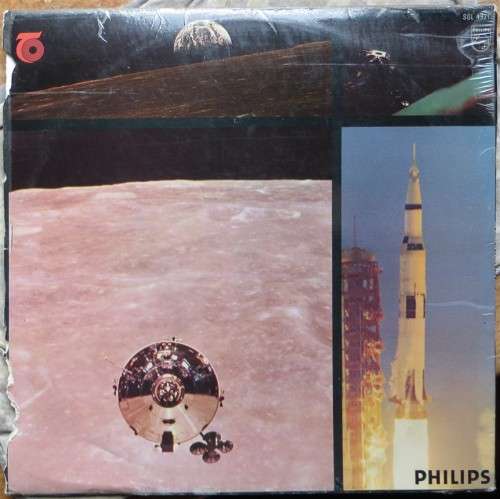 They Came in Peace Lunar Landing includes insert-Vintage LP Cover damaged & LP scratched see pics