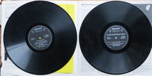 They Came in Peace Lunar Landing includes insert-Vintage LP Cover damaged & LP scratched see pics
