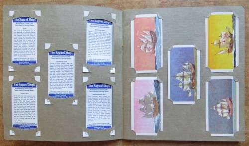 Churchman`s Cigarette Card Album - Ships Collection Complete & all loose with no glue