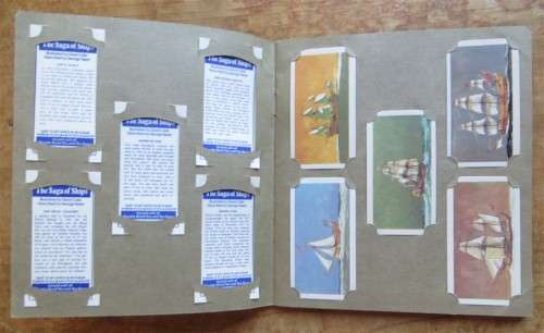 Churchman`s Cigarette Card Album - Ships Collection Complete & all loose with no glue