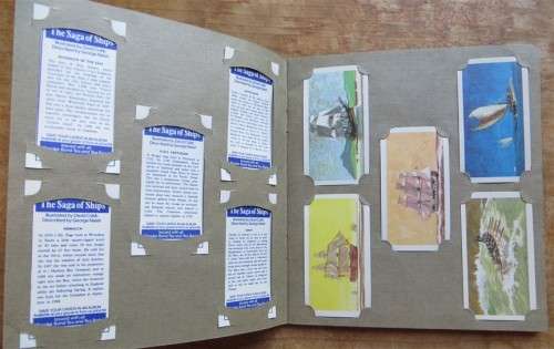 Churchman`s Cigarette Card Album - Ships Collection Complete & all loose with no glue