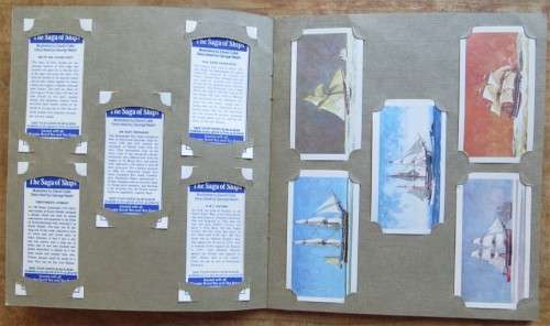Churchman`s Cigarette Card Album - Ships Collection Complete & all loose with no glue