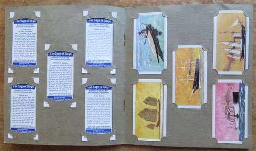 Churchman`s Cigarette Card Album - Ships Collection Complete & all loose with no glue