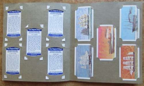Churchman`s Cigarette Card Album - Ships Collection Complete & all loose with no glue
