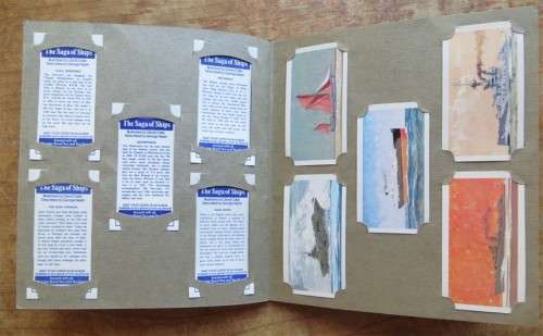 Churchman`s Cigarette Card Album - Ships Collection Complete & all loose with no glue