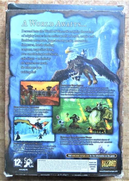 World of Warcraft Mac-pc Game - Box with booklets Excellent congition