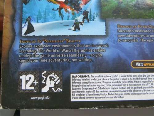 World of Warcraft Mac-pc Game - Box with booklets Excellent congition