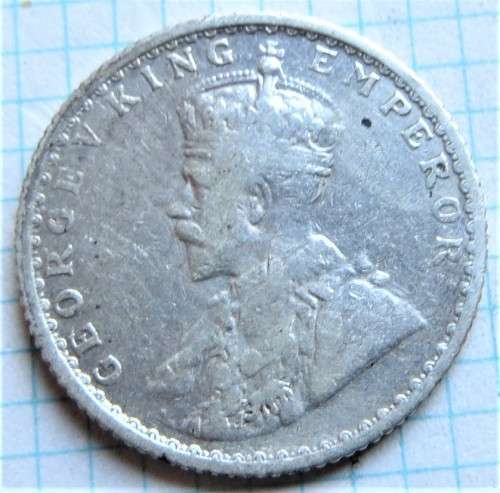 1912 India Silver **Scarce** 1/4 Rupee Coin