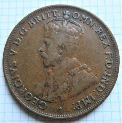 1921 Australia Penny 1d Coin